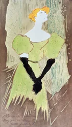 Yvette Guilbert, Music-Hall Singer, 1895 (óleo no esmalte)